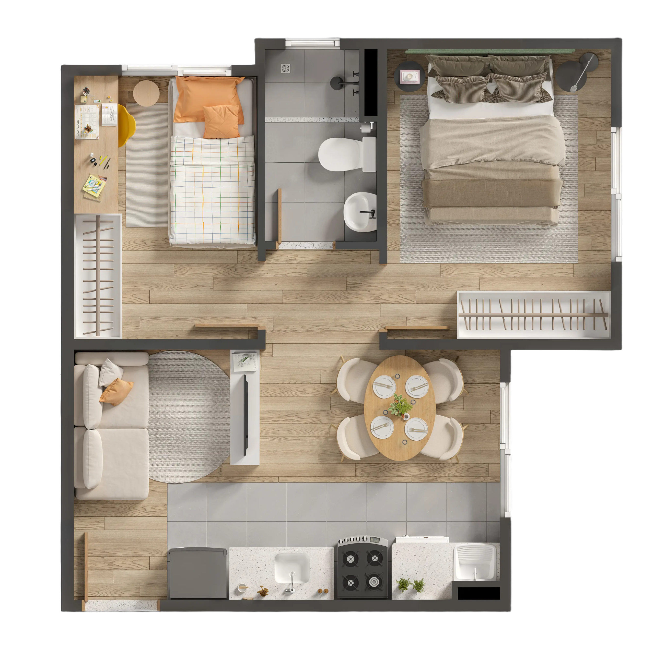 Planta do apartamento